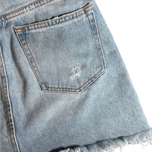 Bershka denim mini jean skirt distressed size 2 - Picture 6 of 12